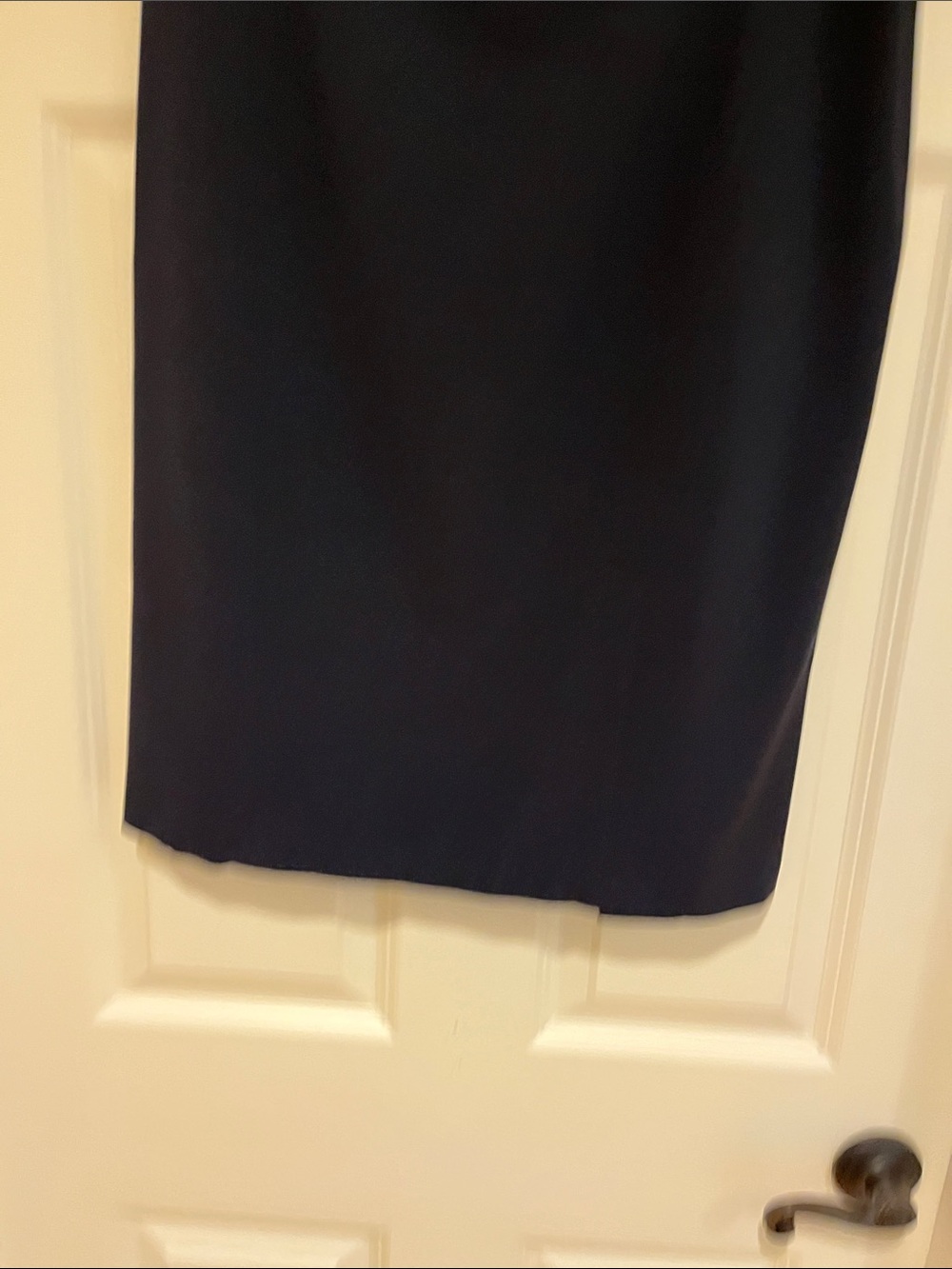 Apostrophe Classic Navy Pencil Skirt